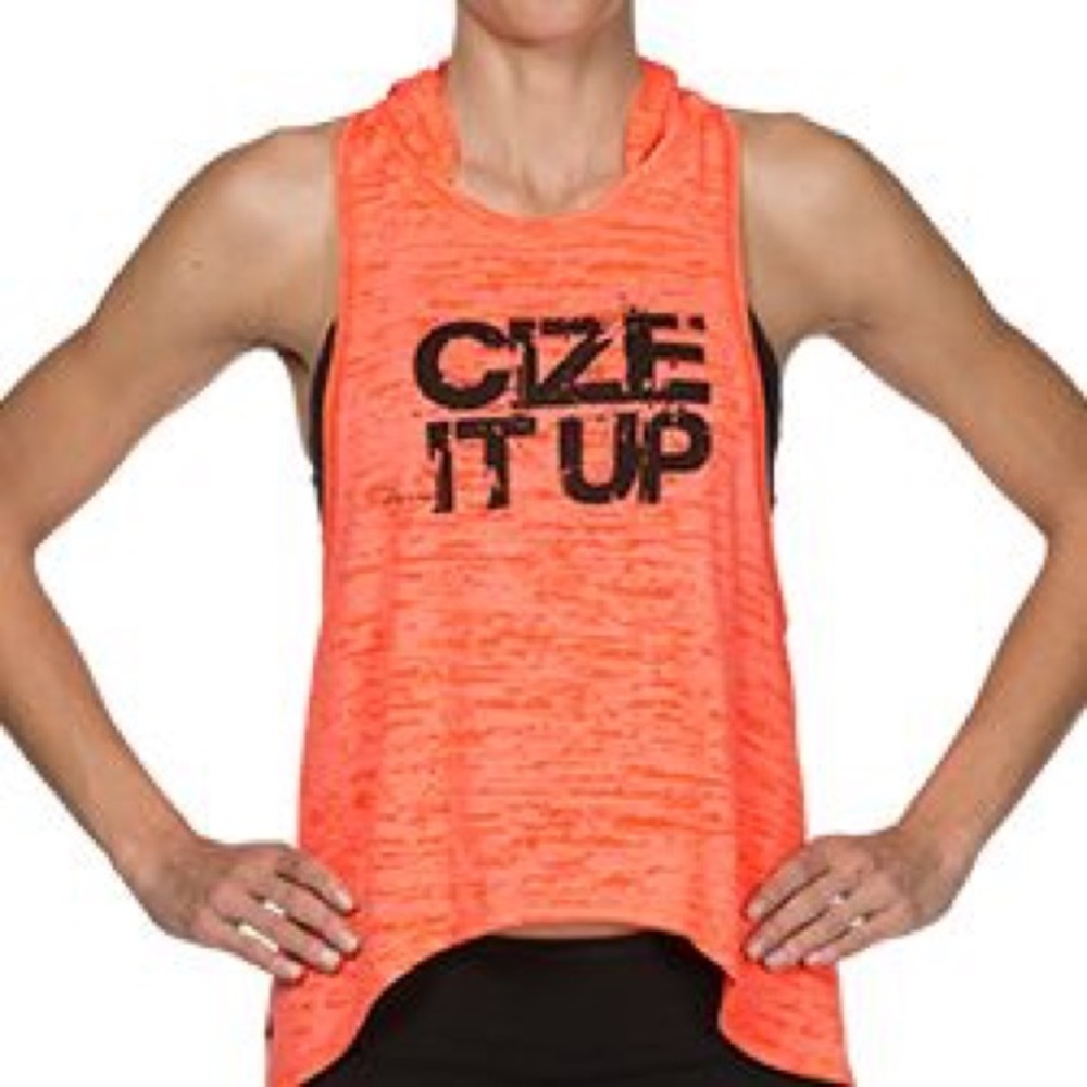 CIZE Hooded Burnout Tank